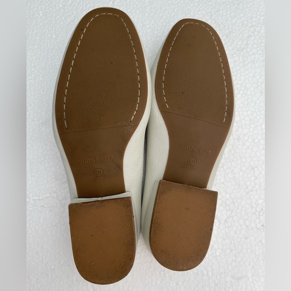 Wayne Flex Leather Suede Mules Off White Grey tone - Picture 7 of 9